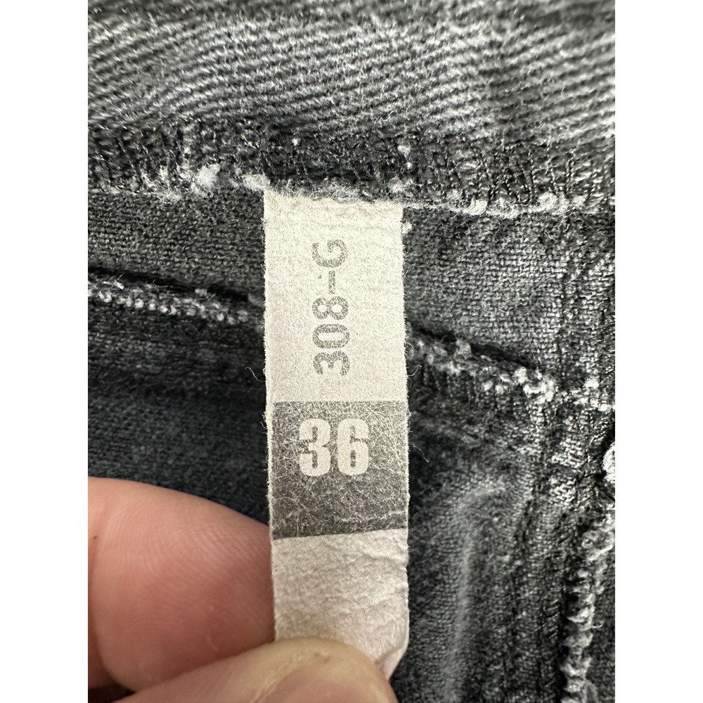 Lip Service Jeans Mens 36x34 Black Faded Distressed Stretch Jeans Punk Rock Goth - Picture 12 of 12